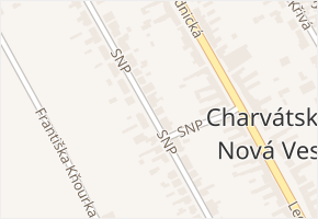 SNP v obci Břeclav - mapa ulice