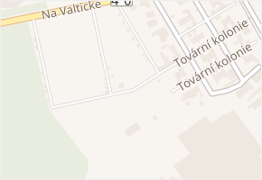 Tovární kolonie v obci Břeclav - mapa ulice