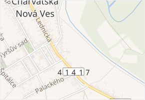 Údolní v obci Břeclav - mapa ulice