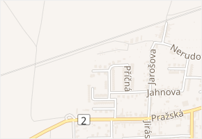 Krátká v obci Břehy - mapa ulice