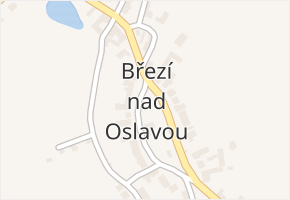 Březí nad Oslavou v obci Březí nad Oslavou - mapa části obce