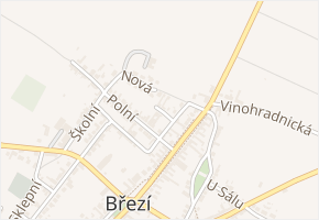 Krátká v obci Březí - mapa ulice