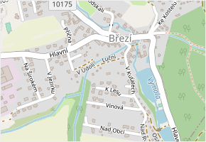 Luční v obci Březí - mapa ulice