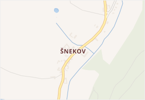 Šnekov v obci Březina - mapa části obce