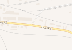 Borská v obci Březnice - mapa ulice