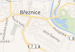 Dolní Valy v obci Březnice - mapa ulice