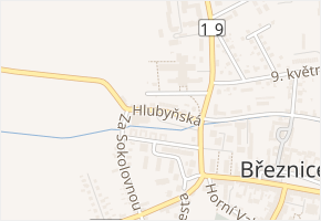 Hlubyňská v obci Březnice - mapa ulice