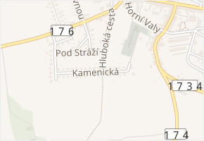 Kamenická v obci Březnice - mapa ulice