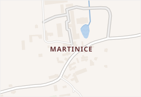 Martinice v obci Březnice - mapa části obce