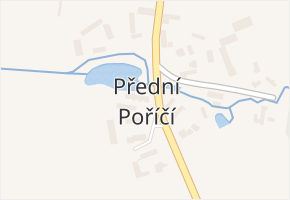 Přední Poříčí v obci Březnice - mapa části obce