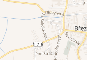 Za sokolovnou v obci Březnice - mapa ulice