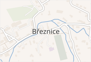 Březnice v obci Březnice - mapa části obce