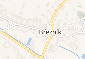 Březník v obci Březník - mapa části obce