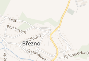 Husova v obci Březno - mapa ulice