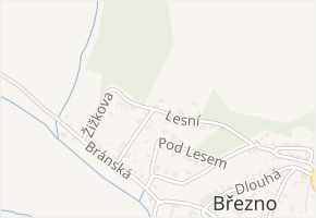 Lesní v obci Březno - mapa ulice