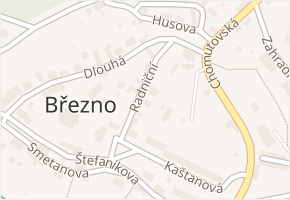 Radniční v obci Březno - mapa ulice
