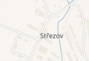 Střezov v obci Březno - mapa části obce