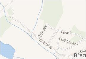 Žižkova v obci Březno - mapa ulice