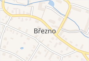 Březno v obci Březno - mapa části obce