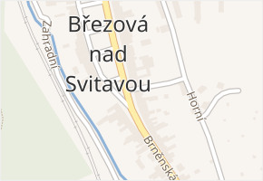 Náměstí Oldřicha Blažka v obci Březová nad Svitavou - mapa ulice