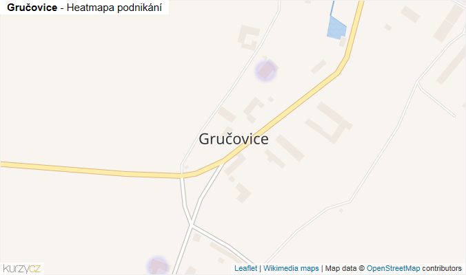Mapa Gručovice - Firmy v části obce.