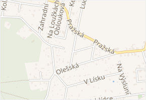 Járkova v obci Březová-Oleško - mapa ulice