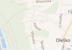 Klidná v obci Březová-Oleško - mapa ulice