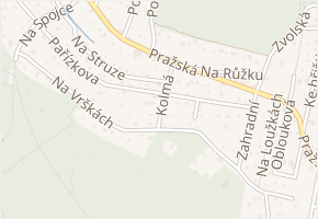 Kolmá v obci Březová-Oleško - mapa ulice