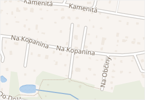 Na Kopanina v obci Březová-Oleško - mapa ulice