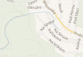 Na Spojce v obci Březová-Oleško - mapa ulice