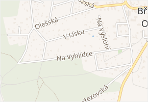 Na Vyhlídce v obci Březová-Oleško - mapa ulice