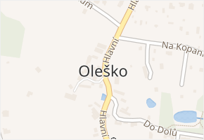 Oleško v obci Březová-Oleško - mapa části obce