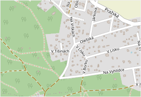 V Borku v obci Březová-Oleško - mapa ulice