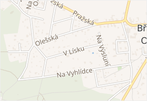V Lísku v obci Březová-Oleško - mapa ulice