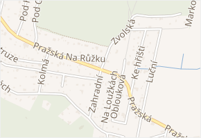 Zahradní v obci Březová-Oleško - mapa ulice