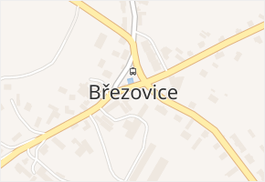 Březovice v obci Březovice - mapa části obce