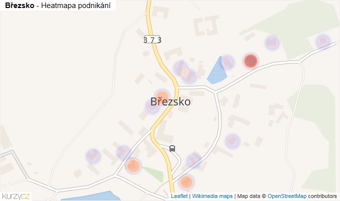 Mapa Březsko - Firmy v části obce.