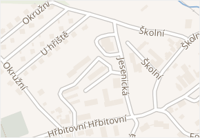 Jesenická v obci Břidličná - mapa ulice