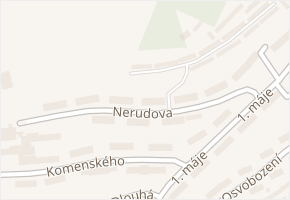Nerudova v obci Břidličná - mapa ulice
