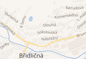 Sokolovská v obci Břidličná - mapa ulice