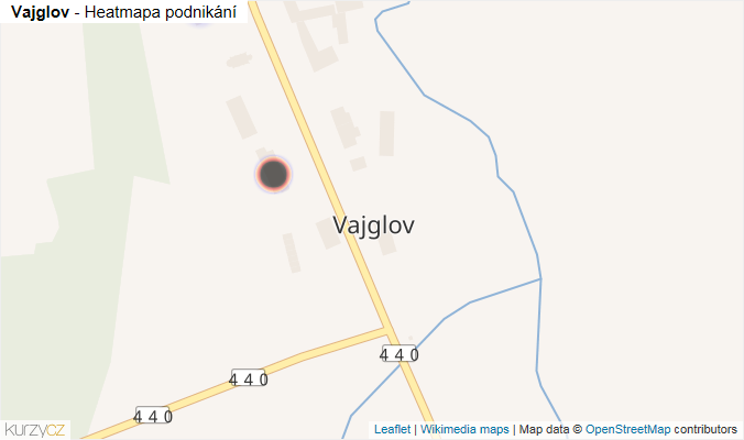 Mapa Vajglov - Firmy v části obce.