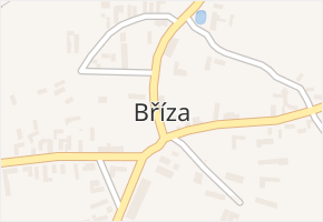 Bříza v obci Bříza - mapa části obce