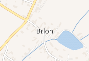 Brloh v obci Brloh - mapa části obce
