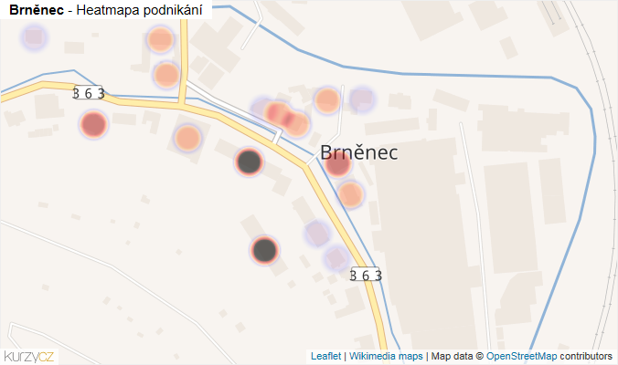 Mapa Brněnec - Firmy v části obce.