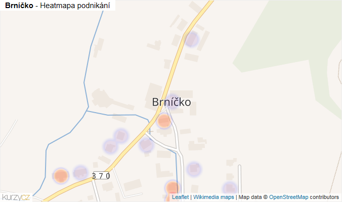 Mapa Brníčko - Firmy v části obce.
