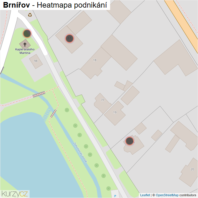 Mapa Brnířov - Firmy v obci.