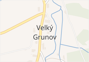 Velký Grunov v obci Brniště - mapa části obce