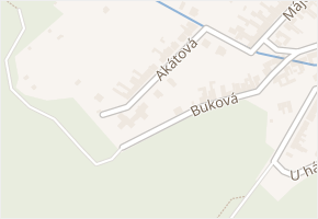 Akátová v obci Brno - mapa ulice