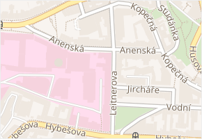Anenská v obci Brno - mapa ulice