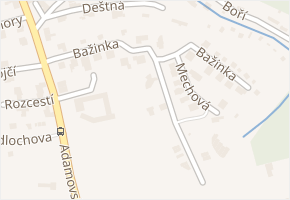 Bažinka v obci Brno - mapa ulice
